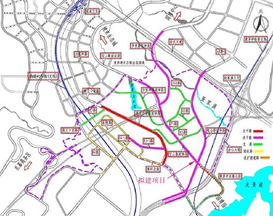 两江新区将建宝山路延伸段道路及配套工程