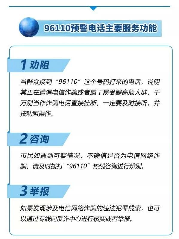 96110全国统一反诈专线来啦这个电话你一定要接