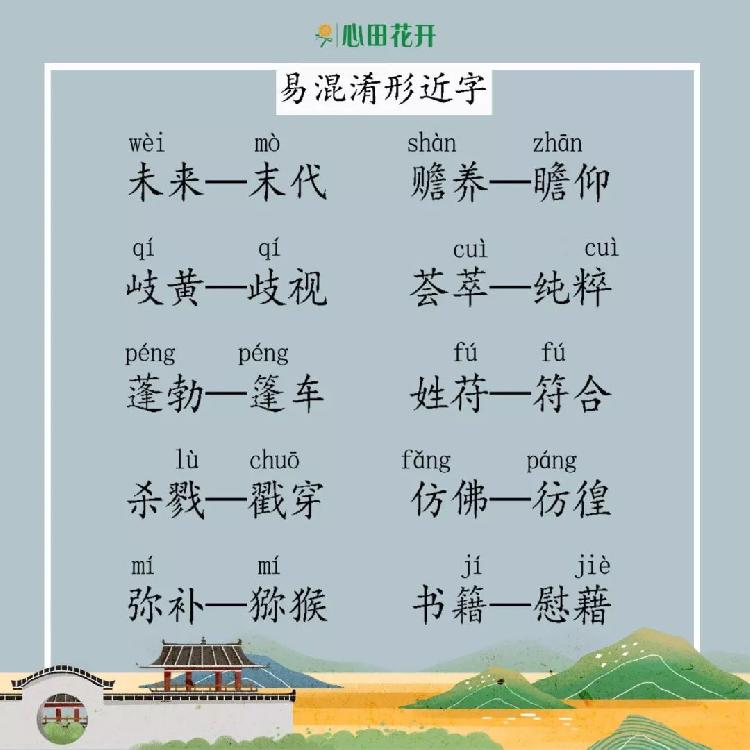 中小学生必须掌握的150个易混淆形近字,快来考考孩子!