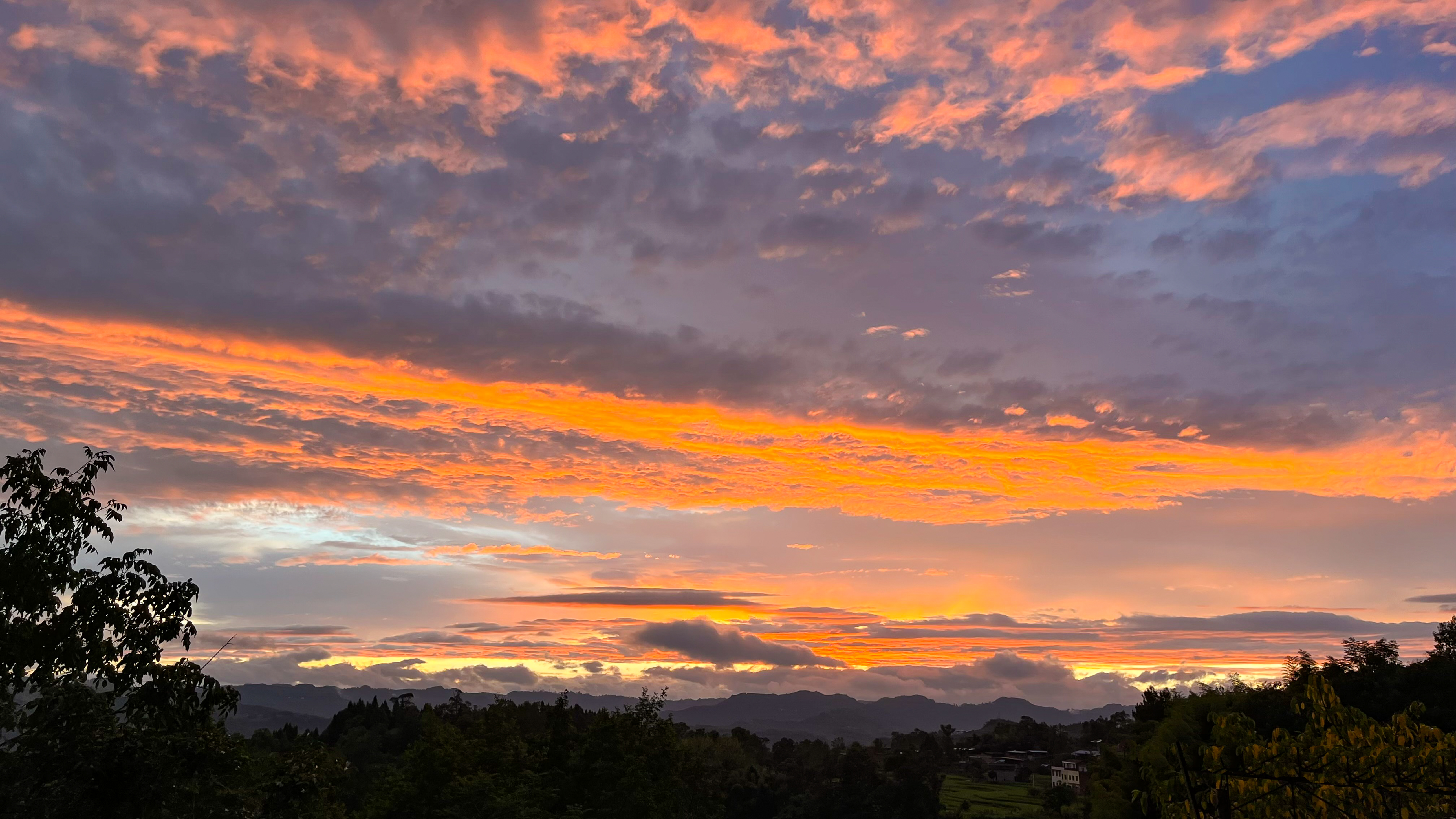 乡野夕晖美