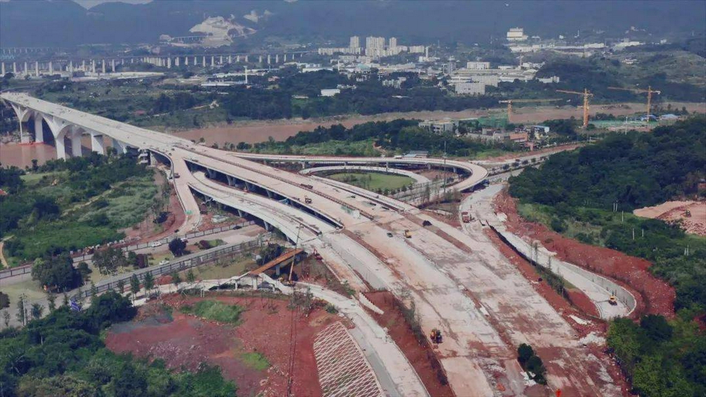 年內通車快速路二橫線西段項目主線全線貫通