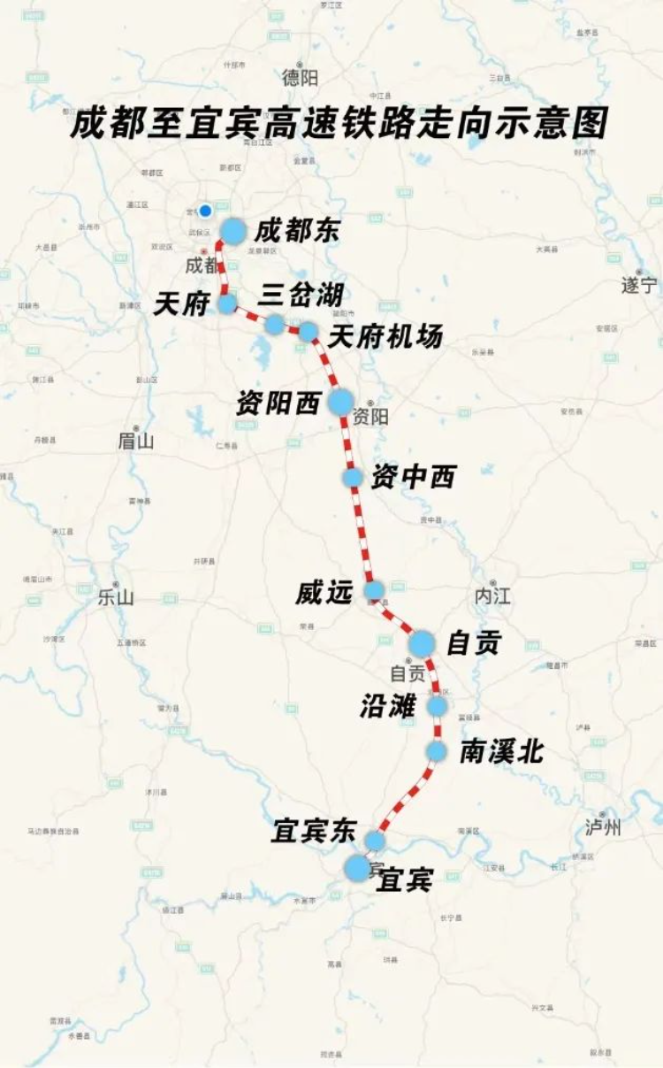 宜宾高铁已通车线路图图片