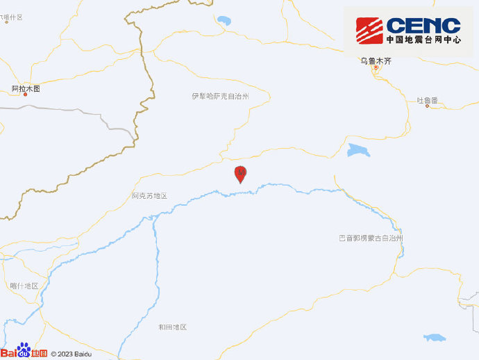 新疆阿克蘇地區庫車市發生3.0級地震 震源深度10千米