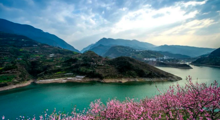 重庆奉节县大地欢歌乡约四季鹤峰乡乡村旅游季暨桃花节开幕