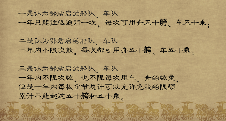 战国时的免税通行证怎么用?