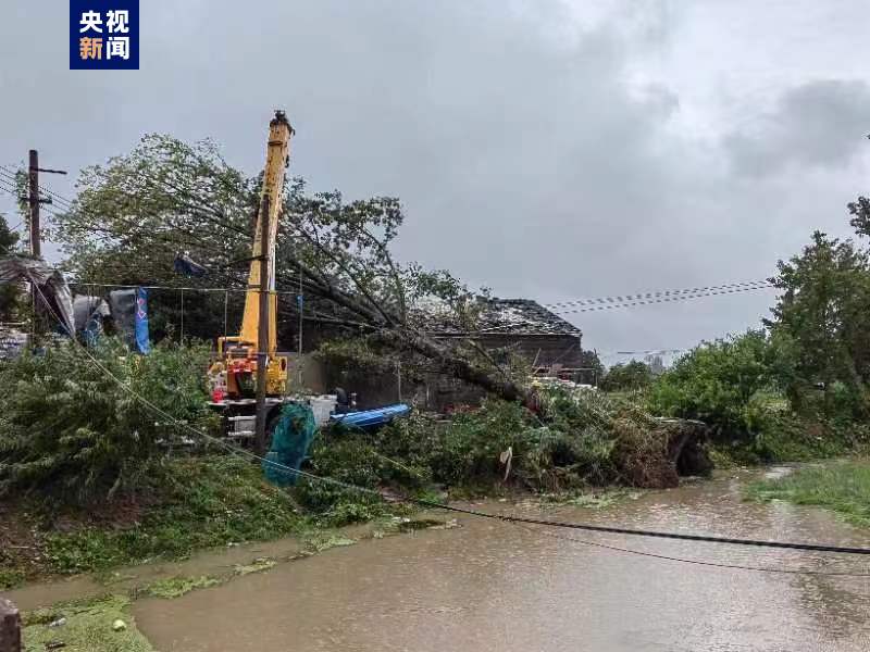 江蘇鹽城經開區步鳳鎮遭遇雷暴大風天氣 致5人輕傷