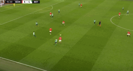 欧联杯室外气温-1℃ 曼联队长b费脱外套给球童_拉什福德进球韦霍斯特首球_曼联欧联杯4-1贝蒂斯