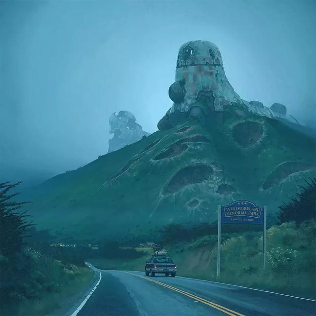 未来的瑞典乡村场景｜Simon Stålenhag 作品赏析