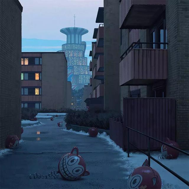 未来的瑞典乡村场景｜Simon Stålenhag 作品赏析