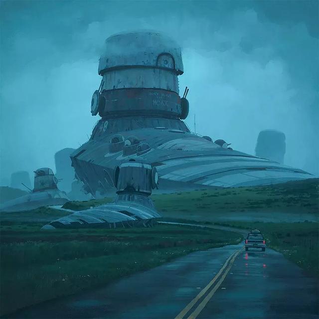 未来的瑞典乡村场景｜Simon Stålenhag 作品赏析