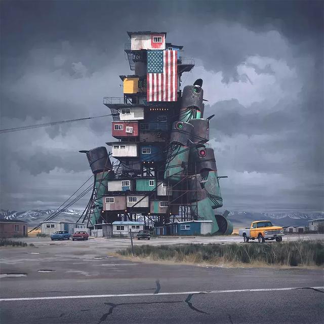 未来的瑞典乡村场景｜Simon Stålenhag 作品赏析