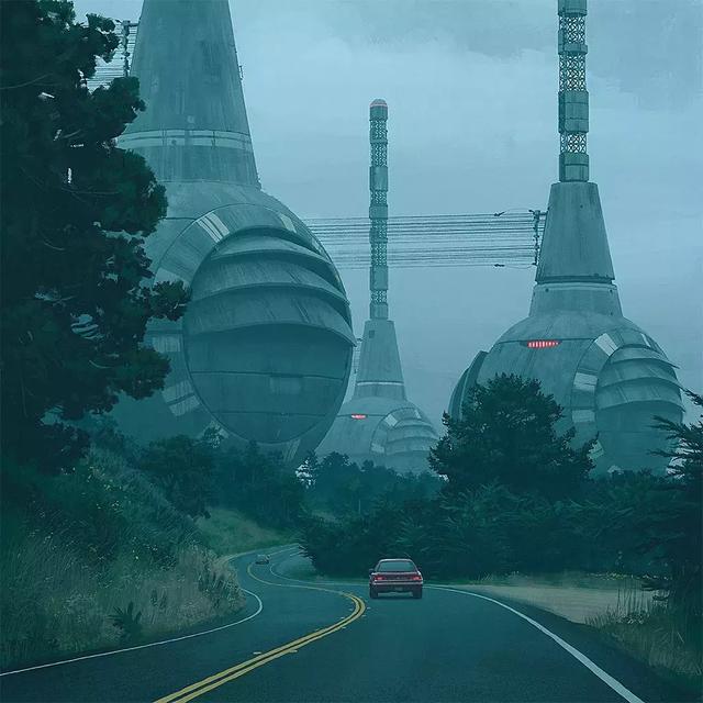 未来的瑞典乡村场景｜Simon Stålenhag 作品赏析