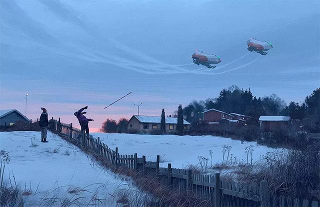 未来的瑞典乡村场景｜Simon Stålenhag 作品赏析