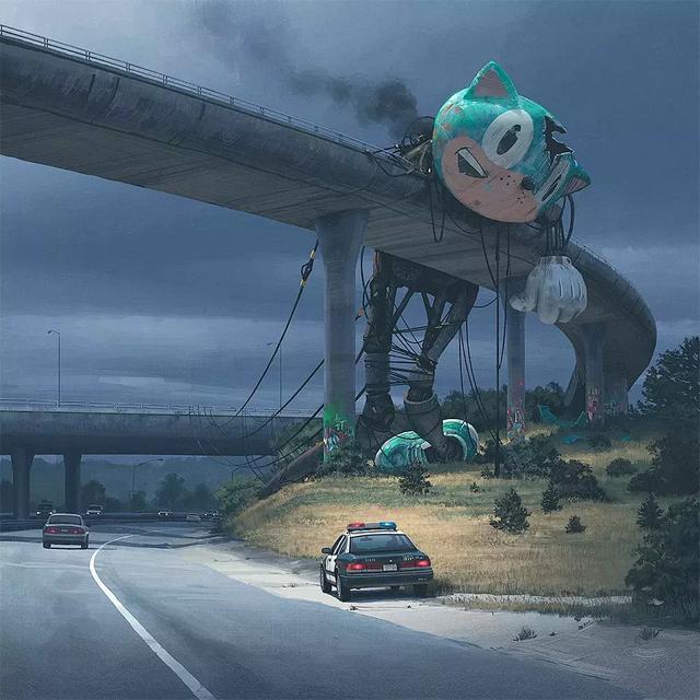 未来的瑞典乡村场景｜Simon Stålenhag 作品赏析