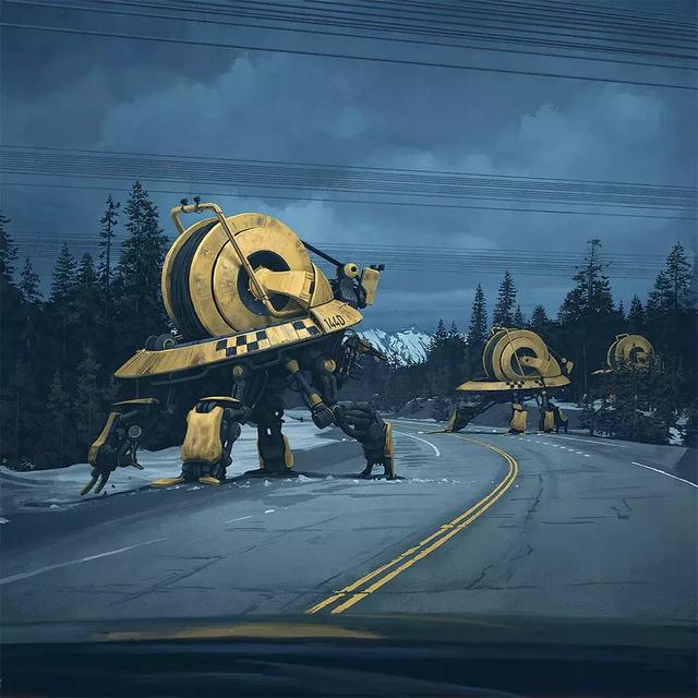 未来的瑞典乡村场景｜Simon Stålenhag 作品赏析