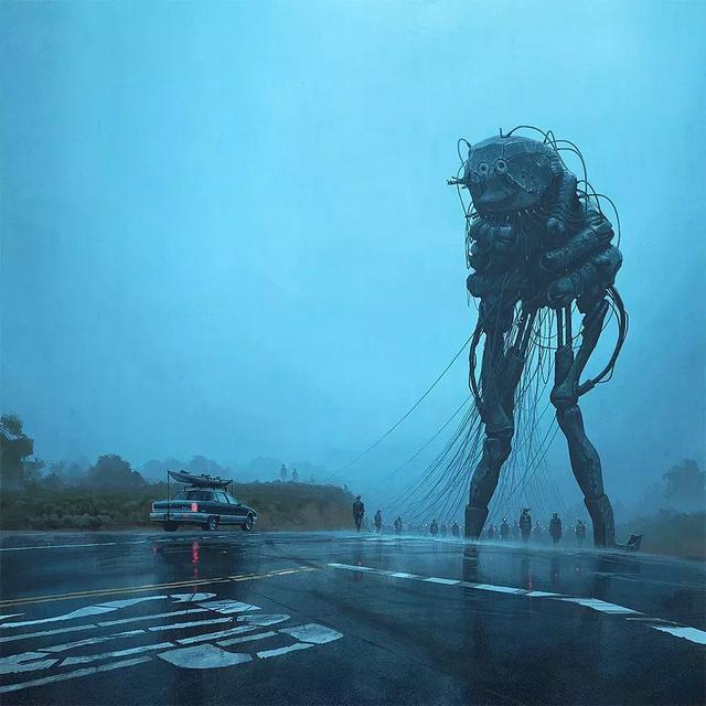 未来的瑞典乡村场景｜Simon Stålenhag 作品赏析