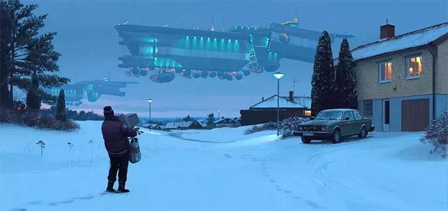 未来的瑞典乡村场景｜Simon Stålenhag 作品赏析