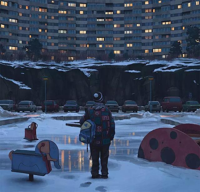 未来的瑞典乡村场景｜Simon Stålenhag 作品赏析