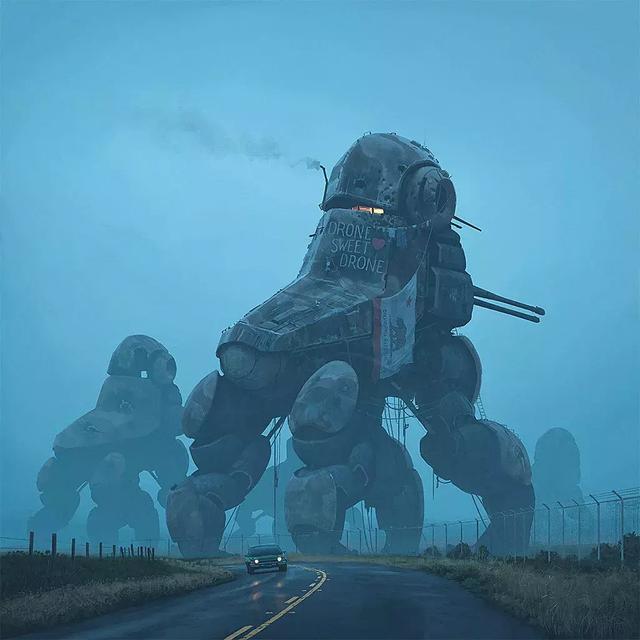 未来的瑞典乡村场景｜Simon Stålenhag 作品赏析