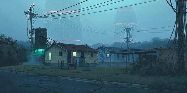 未来的瑞典乡村场景｜Simon Stålenhag 作品赏析