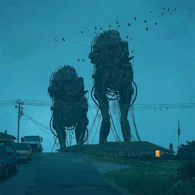 未来的瑞典乡村场景｜Simon Stålenhag 作品赏析