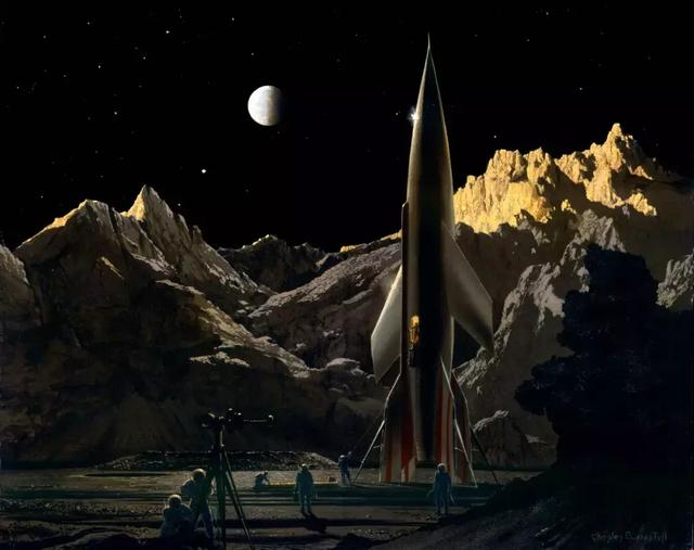 他的概念艺术启发了美国太空计划：太空美术先驱Chesley Bonestell