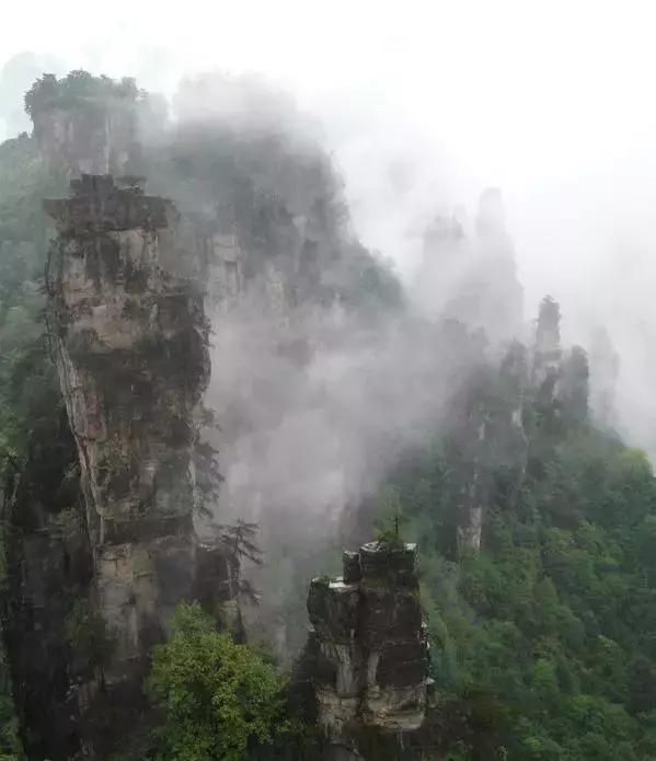 在张家界旅游下雨了怎么办，看得到风景吗