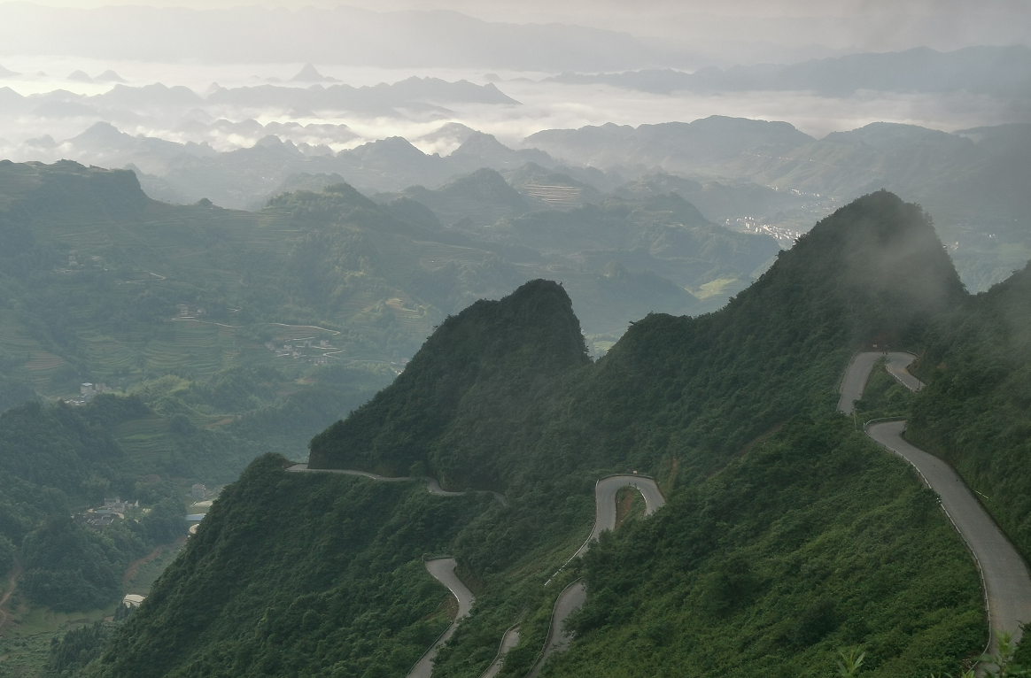 川河盖风景区四十八拐图片