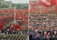 74年前的天安门广场什么样？1949年开国大典珍贵彩色影像公布