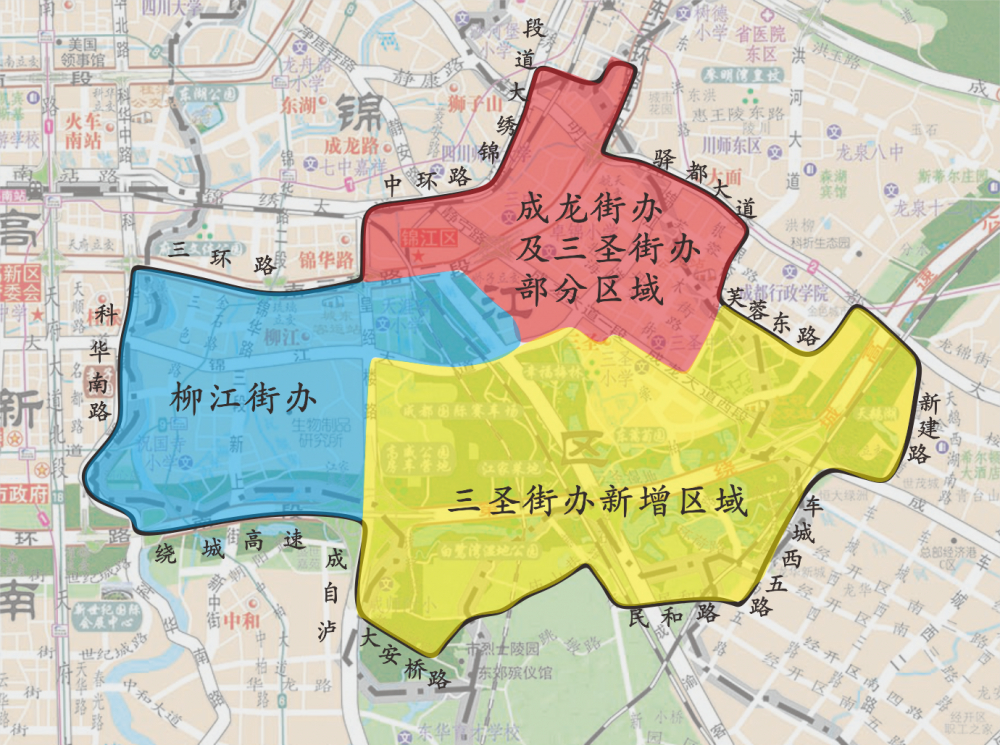 锦江区范围地图图片