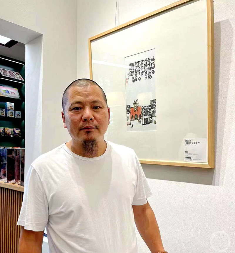 长沙童谣非遗传承人蔡颖强:用画画的方式传承童谣-上游新闻 汇聚向上