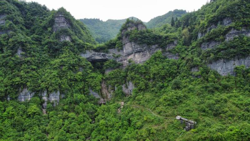 酉阳朝天门村川湖大界美如画